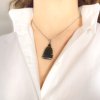 Moldavite pendant with garnet 2000151100008