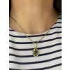 Moldavite pendant in gold 2000266670007
