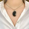 Moldavite pendant with zirconia 2000165090005
