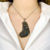 Moldavite pendant with garnet 2000165110000