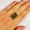 Moldavite ring in silver 2000295290009