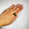 Moldavite ring in silver 2000295310004