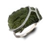 Moldavite ring in silver 2000295310004