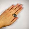 Moldavite ring in silver 2000295550004