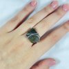 Moldavite ring in silver 2000295640002