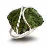 Moldavite ring in silver 2000295640002