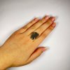 Moldavite ring in silver 2000284790008