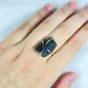 Moldavite ring in silver 2000295260002