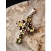 Moldavite pendant with garnet 2000171780006