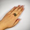 Moldavite ring in silver 2000285680001
