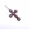 Moldavite pendant with garnet 2000185340005