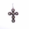 Moldavite pendant with garnet 2000185340005