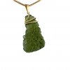 Moldavite pendant in gold 2000265200007