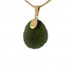 Moldavite pendant in gold 2000000160009