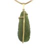 Moldavite pendant in gold 2000026730002