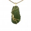 Moldavite pendant in gold 2000038620001