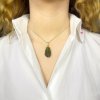 Moldavite pendant in gold 2000026550006