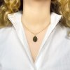 Moldavite pendant in gold 2000255900009