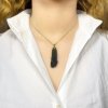 Moldavite pendant in gold 2000025950005
