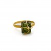 Moldavite ring in gold 2000307480008