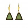 Moldavite earring in gold 2000307390000