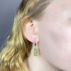 Moldavite earring in gold 2000307520001