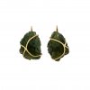 Moldavite earring in gold 2000026010005