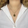 Moldavite pendant in gold 2000268400008
