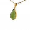 Moldavite pendant in gold 2000268400008