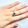 Moldavite ring in silver with zirconia 2000289320002