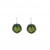 Moldavite earring in silver 2000171830008