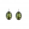Moldavite earring in silver with zirconia 2000209050002