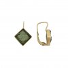 Moldavite earring in gold 2000314030005