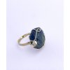Moldavite ring in gold 2000091330008