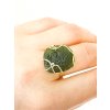 Moldavite ring in gold 2000091310000