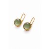 Gold earrings with Moldavite P2000296670008