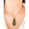 Moldavite pendant in gold 2000275650007