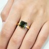 Gold ring with Moldavite P200028100001