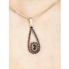 Silver pendant with Moldavite and garnets P2000261440001