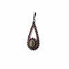 Silver pendant with Moldavite and garnets P2000261440001