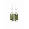 Silver earrings with Moldavite P2000325740009