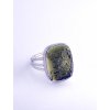 Moldavite ring in silver 2000267030008