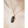 Golden pendant with unique Moldavite P2000039530002