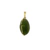 Gold pendant with Moldavite, regular oval P2000000560007
