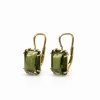 Gold earrings with Moldavite 2000331070008