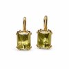Gold earrings with Moldavite 2000331070008