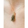 Gold pendant with uncut Moldavite 2000331250004