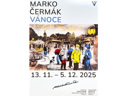 Čermák Marko, Podepsaný plakát k výstavě