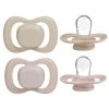Dudlíky silikonové 6m+, 2 ks - blush/latte