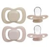 Dudlíky silikonové 6m+, 2 ks - blush/latte